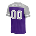 Custom Purple Grey Raglan Sleeves Grey Personalized Authentic Football Jersey FBJ02-bc0f0b0 - Coolcustomize