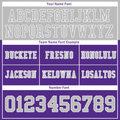 Custom Purple Grey Raglan Sleeves Grey Personalized Authentic Football Jersey FBJ02-bc0f0b0 - Coolcustomize