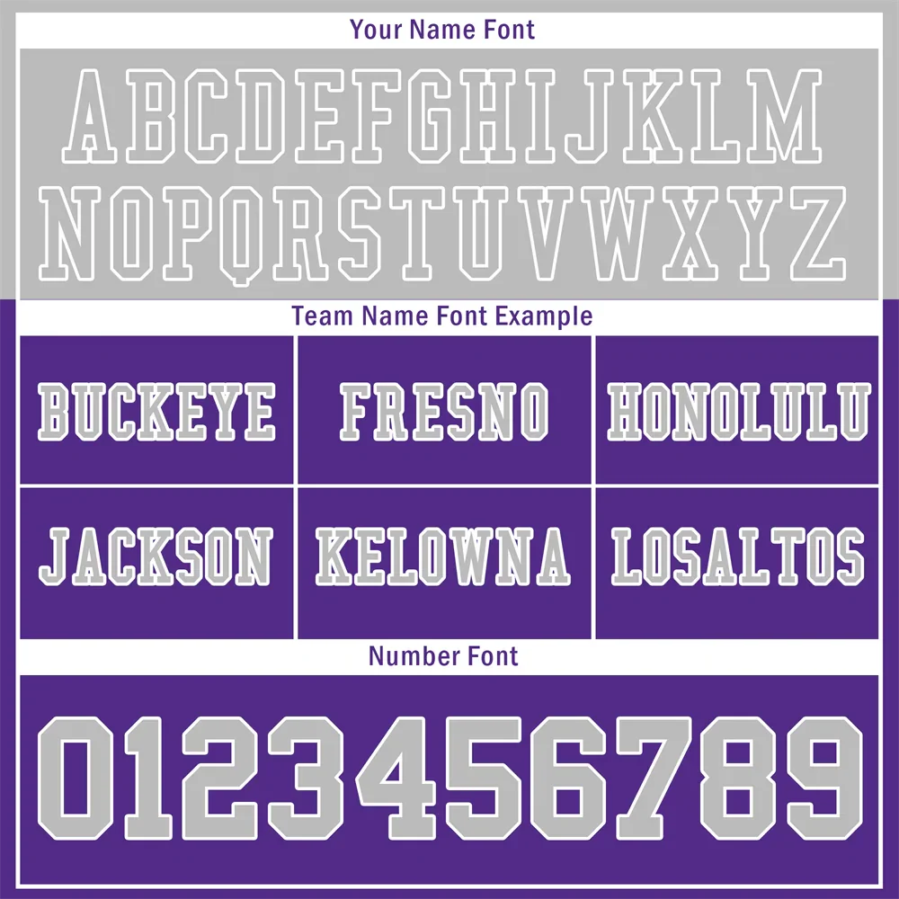 Custom Purple Grey Raglan Sleeves Grey Personalized Authentic Football Jersey FBJ02-bc0f0b0 - Coolcustomize