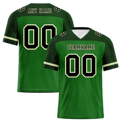 Custom Green Raglan Sleeves Black Personalized Authentic Football Jersey FBJ02-bc0f0ba