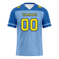 Custom Aqua Raglan Sleeves Yellow Personalized Authentic Football Jersey FBJ02-bc0f0bb - Coolcustomize