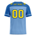 Custom Aqua Raglan Sleeves Yellow Personalized Authentic Football Jersey FBJ02-bc0f0bb - Coolcustomize