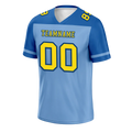 Custom Aqua Raglan Sleeves Yellow Personalized Authentic Football Jersey FBJ02-bc0f0bb - Coolcustomize