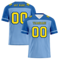 Custom Aqua Raglan Sleeves Yellow Personalized Authentic Football Jersey FBJ02-bc0f0bb - Coolcustomize