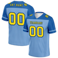 Custom Aqua Raglan Sleeves Yellow Personalized Authentic Football Jersey FBJ02-bc0f0bb - Coolcustomize