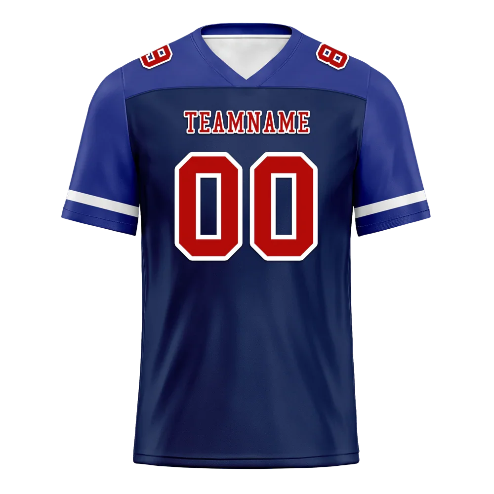 Custom Blue Raglan Sleeves Brown Personalized Authentic Football Jersey FBJ02-bc0f0bc - Coolcustomize