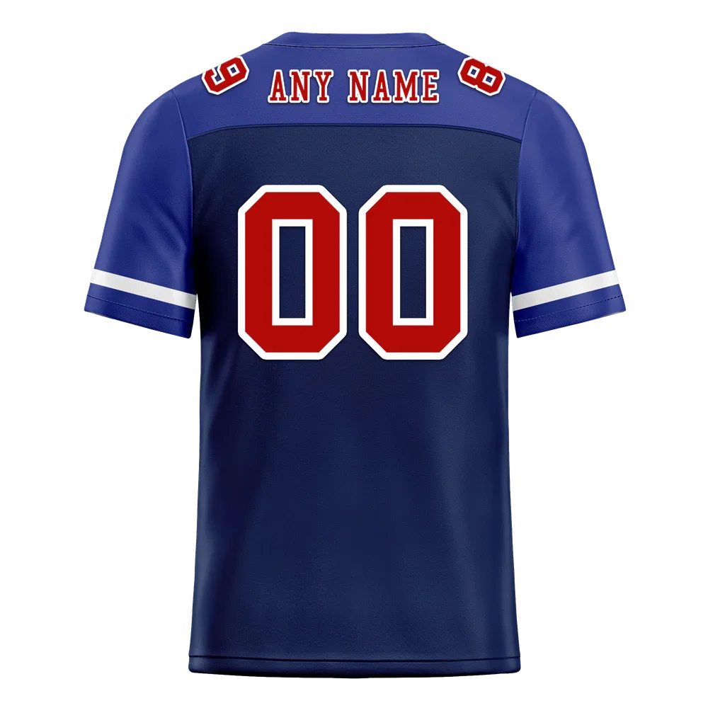 Custom Blue Raglan Sleeves Brown Personalized Authentic Football Jersey FBJ02-bc0f0bc - Coolcustomize