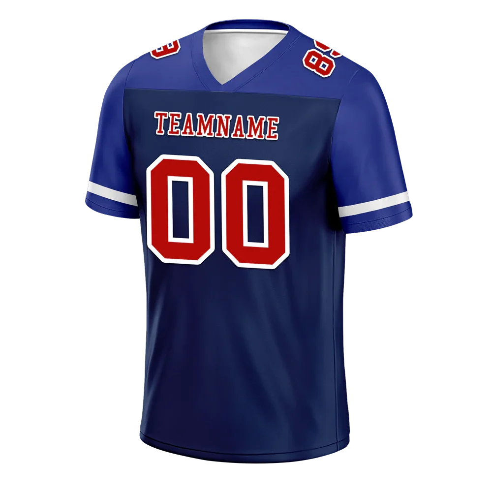 Custom Blue Raglan Sleeves Brown Personalized Authentic Football Jersey FBJ02-bc0f0bc - Coolcustomize