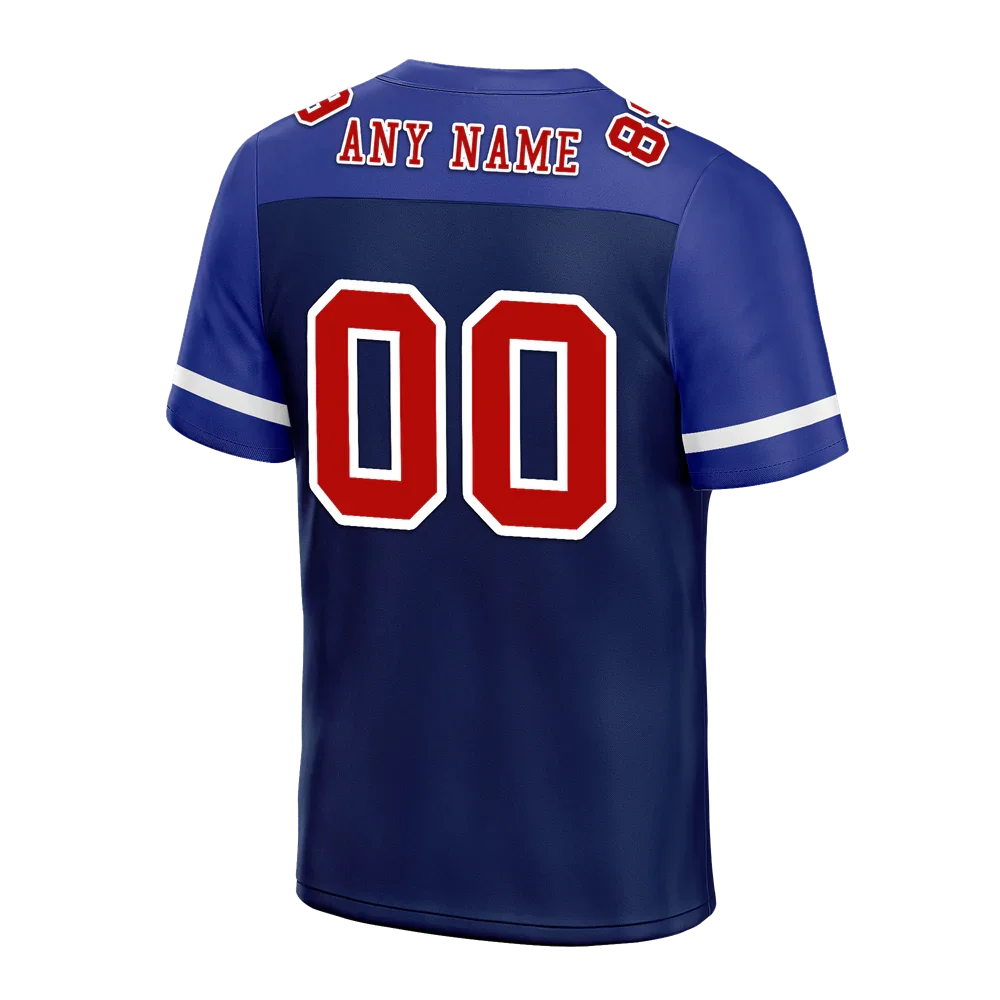 Custom Blue Raglan Sleeves Brown Personalized Authentic Football Jersey FBJ02-bc0f0bc - Coolcustomize