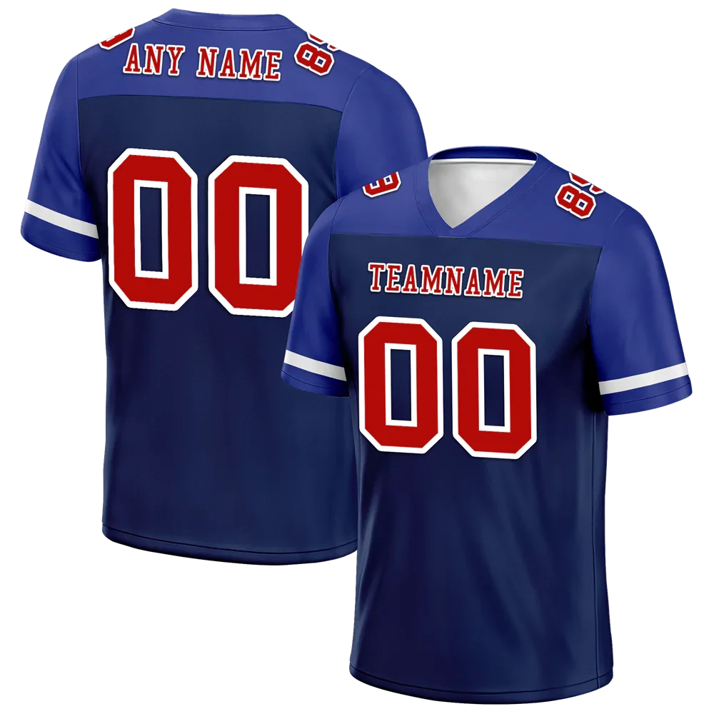 Custom Blue Raglan Sleeves Brown Personalized Authentic Football Jersey FBJ02-bc0f0bc - Coolcustomize