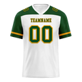 Custom White Green Raglan Sleeves Green Personalized Authentic Football Jersey FBJ02-bc0f0b7 - Coolcustomize