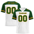 Custom White Green Raglan Sleeves Green Personalized Authentic Football Jersey FBJ02-bc0f0b7 - Coolcustomize