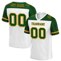 Custom White Green Raglan Sleeves Green Personalized Authentic Football Jersey FBJ02-bc0f0b7 - Coolcustomize