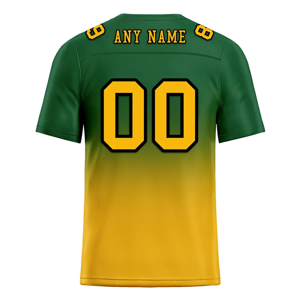 Custom Green Yellow Fade Fashion Yellow Personalized Authentic Football Jersey FBJ02-bc0f0cd - Coolcustomize