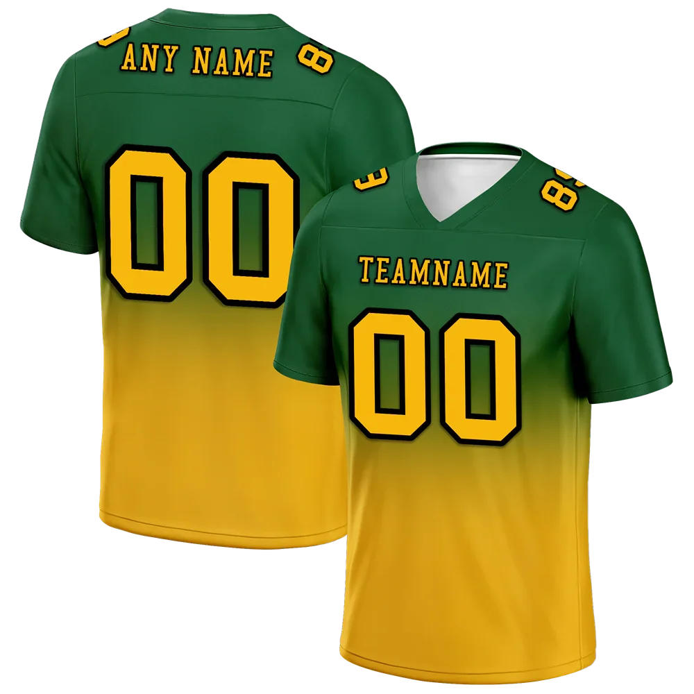 Custom Green Yellow Fade Fashion Yellow Personalized Authentic Football Jersey FBJ02-bc0f0cd - Coolcustomize