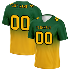 Custom Green Yellow Fade Fashion Yellow Personalized Authentic Football Jersey FBJ02-bc0f0cd