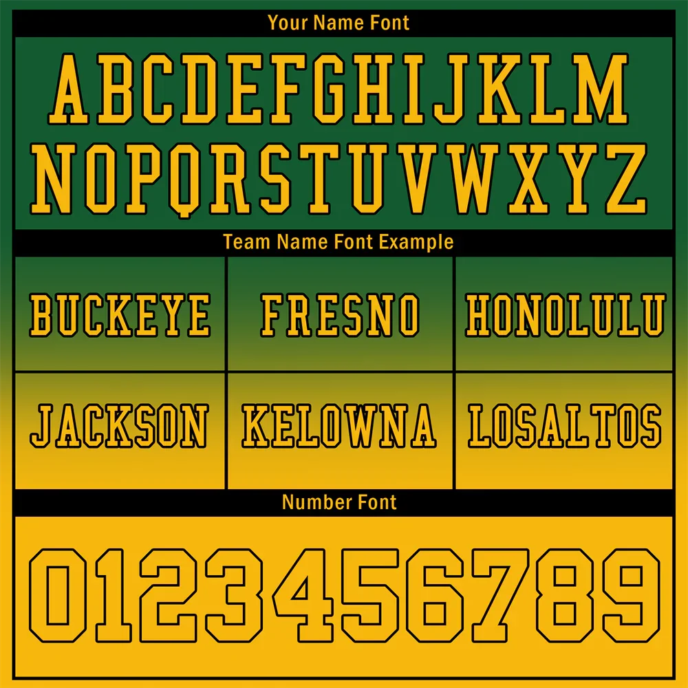 Custom Green Yellow Fade Fashion Yellow Personalized Authentic Football Jersey FBJ02-bc0f0cd - Coolcustomize