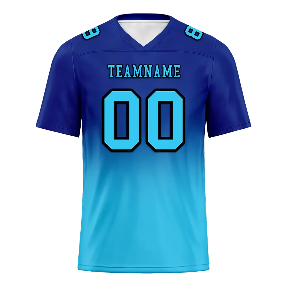Custom Blue Aqua Fade Fashion Aqua Personalized Authentic Football Jersey FBJ02-bc0f0ce - Coolcustomize