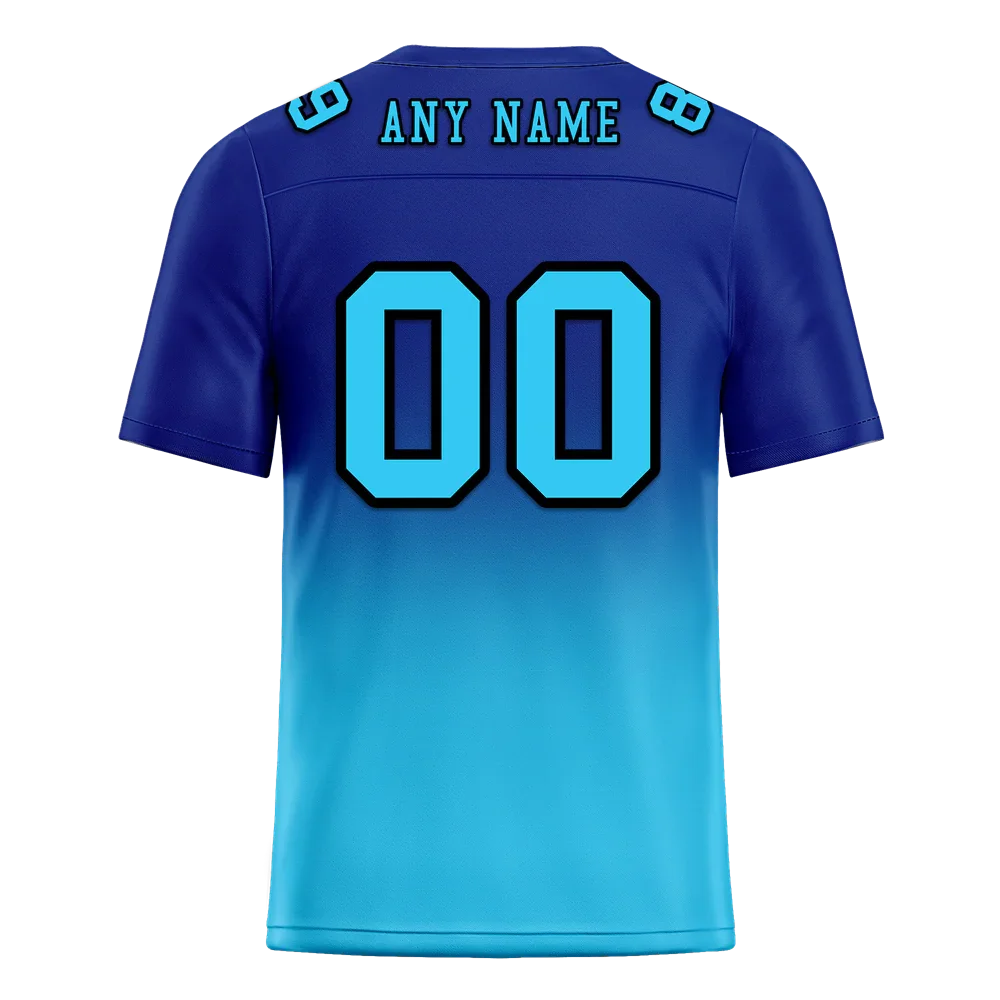 Custom Blue Aqua Fade Fashion Aqua Personalized Authentic Football Jersey FBJ02-bc0f0ce - Coolcustomize