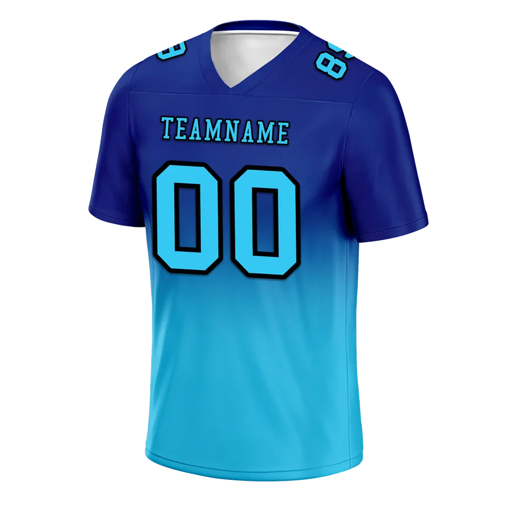 Custom Blue Aqua Fade Fashion Aqua Personalized Authentic Football Jersey FBJ02-bc0f0ce - Coolcustomize