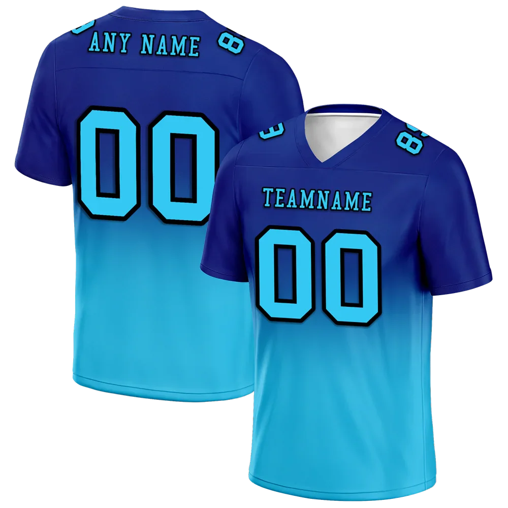 Custom Blue Aqua Fade Fashion Aqua Personalized Authentic Football Jersey FBJ02-bc0f0ce - Coolcustomize