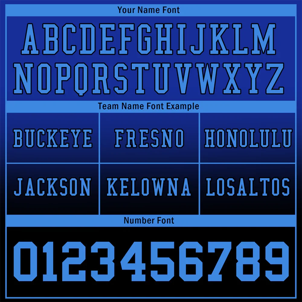 Custom Blue Black Fade Fashion Blue Personalized Authentic Football Jersey FBJ02-bc0f0c7 - Coolcustomize