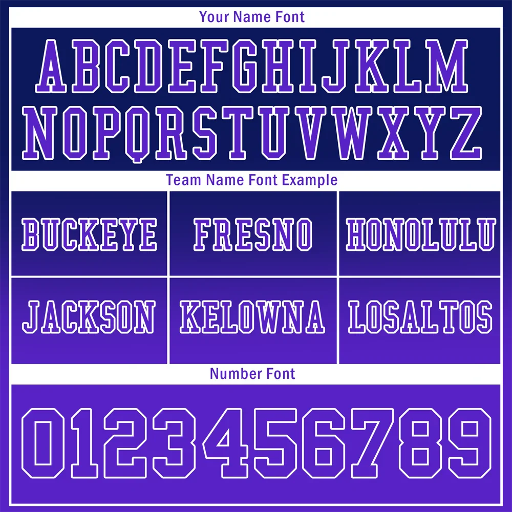 Custom Black Purple Fade Fashion Purple Personalized Authentic Football Jersey FBJ02-bc0f0d0 - Coolcustomize