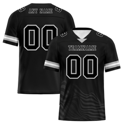 Custom Black Sleeve Stripes Black Personalized Authentic Football Jersey FBJ02-bc0f0dc