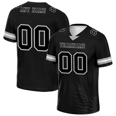 Custom Black Sleeve Stripes Black Personalized Authentic Football Jersey FBJ02-bc0f0dc