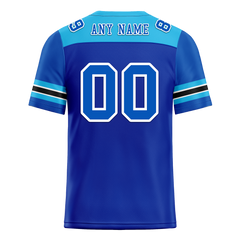 Custom Blue Sleeve Stripes Blue Personalized Authentic Football Jersey FBJ02-bc0f0eb