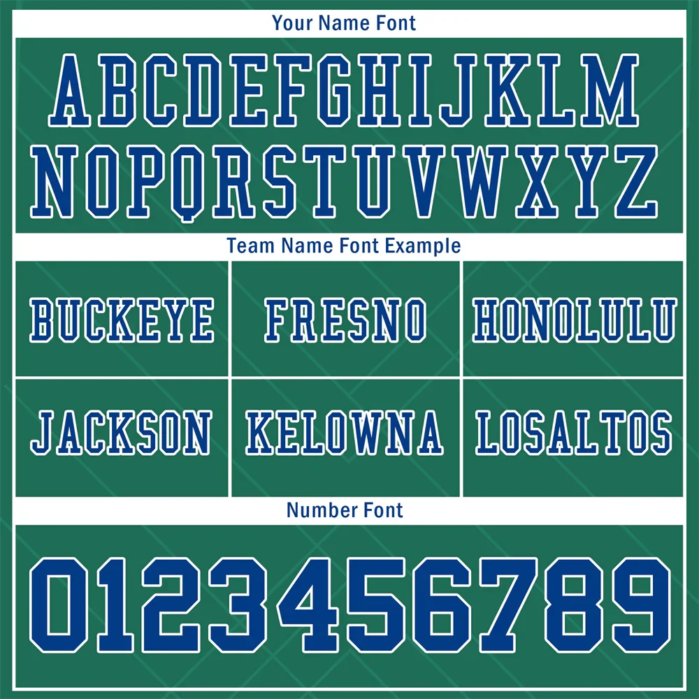 Custom Green Sleeve Stripes Blue Personalized Authentic Football Jersey FBJ02-bc0f0ec - Coolcustomize