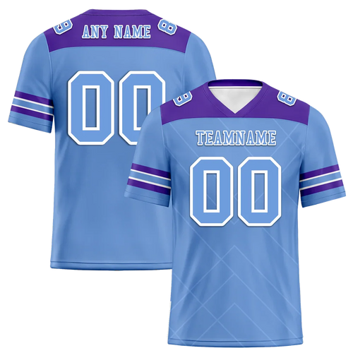 Custom Aqua Sleeve Stripes Aqua Personalized Authentic Football Jersey FBJ02-bc0f0ee - Coolcustomize