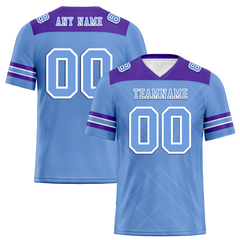 Custom Aqua Sleeve Stripes Aqua Personalized Authentic Football Jersey FBJ02-bc0f0ee