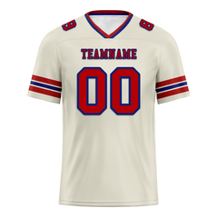 Custom White Sleeve Stripes Brown Personalized Authentic Football Jersey FBJ02-bc0f0f8