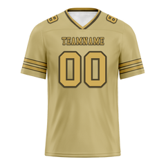 Custom Yellow Sleeve Stripes Yellow Personalized Authentic Football Jersey FBJ02-bc0f080