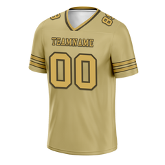 Custom Yellow Sleeve Stripes Yellow Personalized Authentic Football Jersey FBJ02-bc0f080