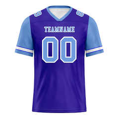 Custom Blue Aqua Two Tone Aqua Personalized Authentic Football Jersey FBJ02-bc0f09e