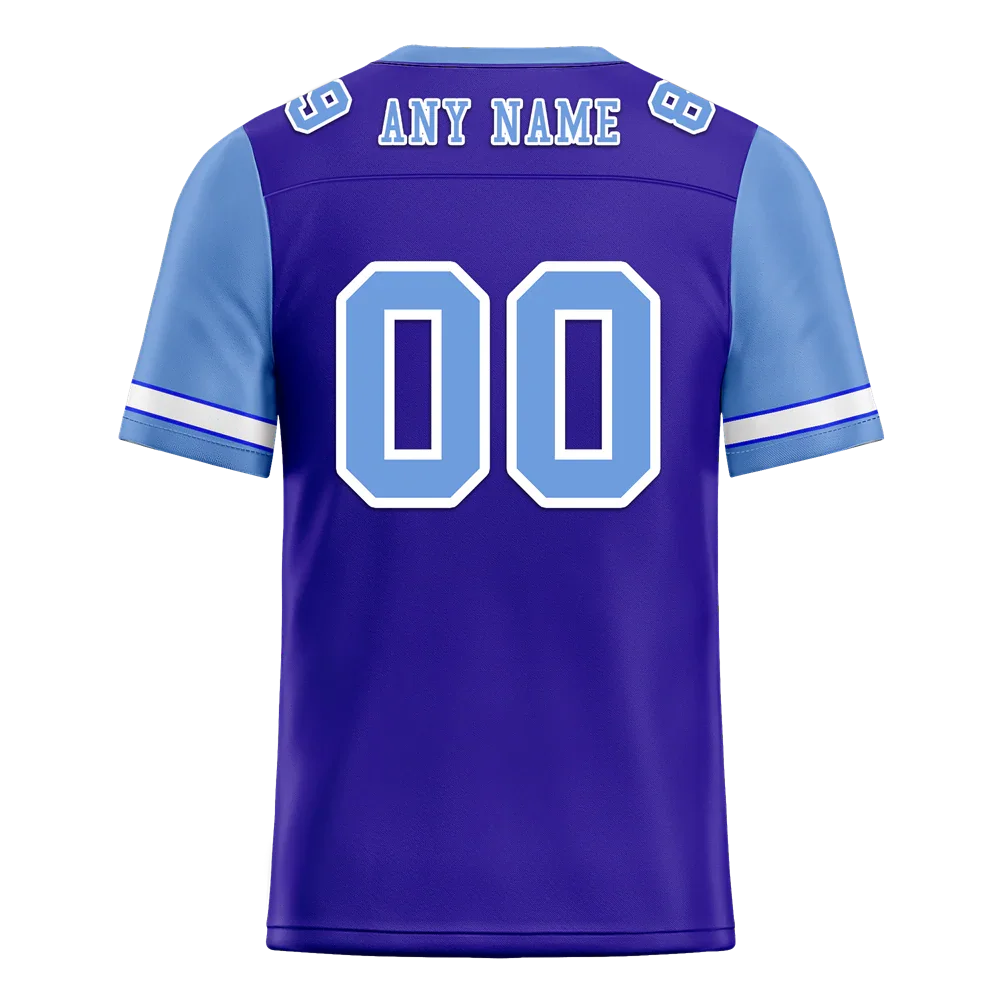 Custom Blue Aqua Two Tone Aqua Personalized Authentic Football Jersey FBJ02-bc0f09e - Coolcustomize