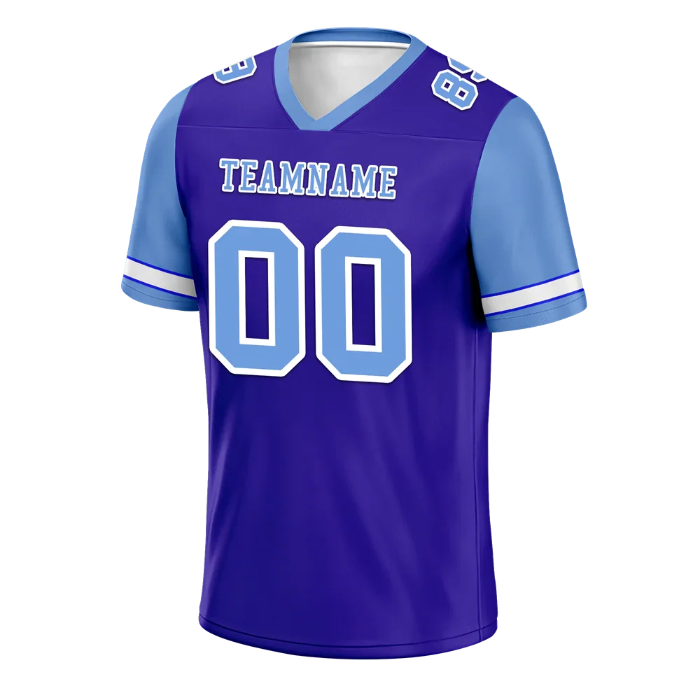 Custom Blue Aqua Two Tone Aqua Personalized Authentic Football Jersey FBJ02-bc0f09e - Coolcustomize