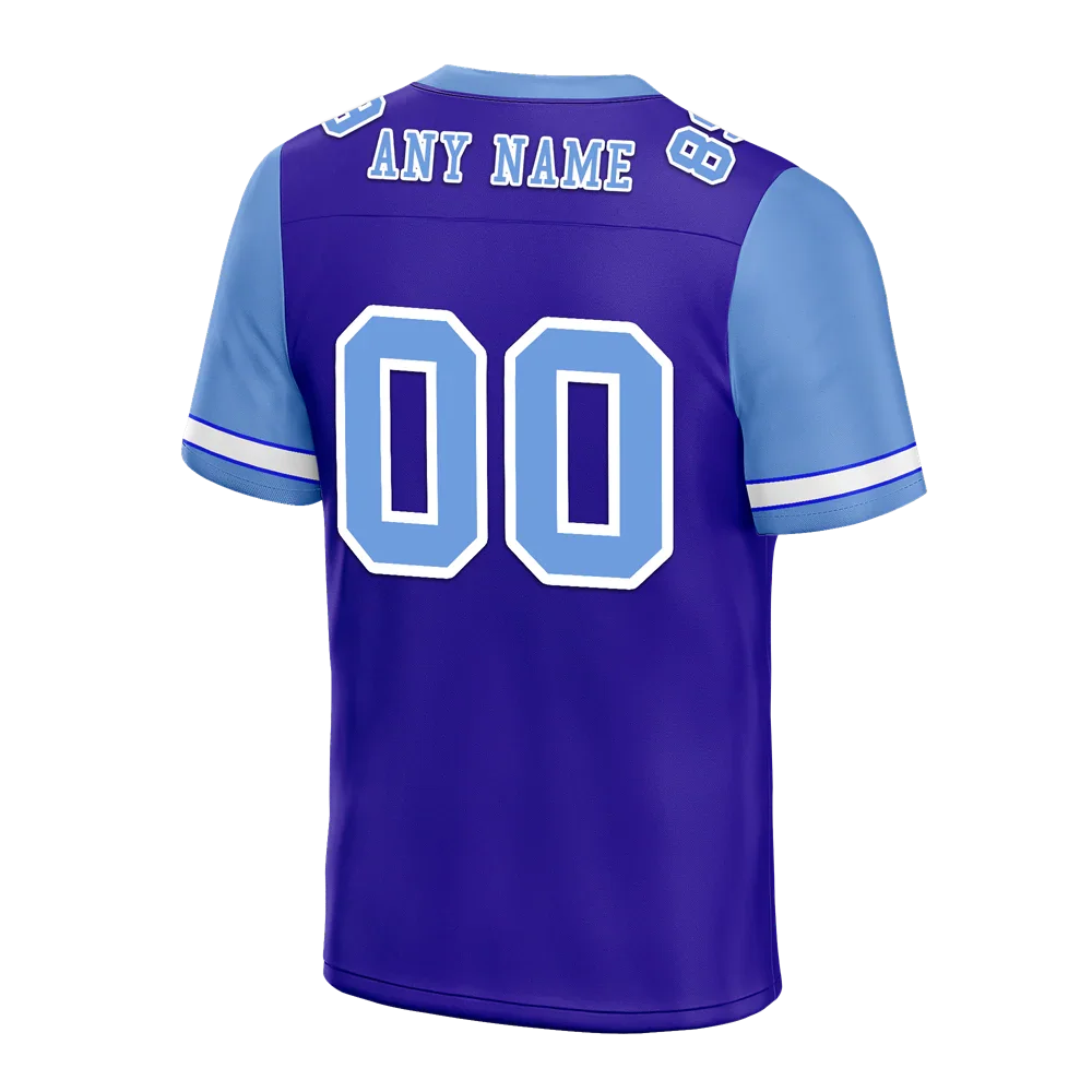 Custom Blue Aqua Two Tone Aqua Personalized Authentic Football Jersey FBJ02-bc0f09e - Coolcustomize