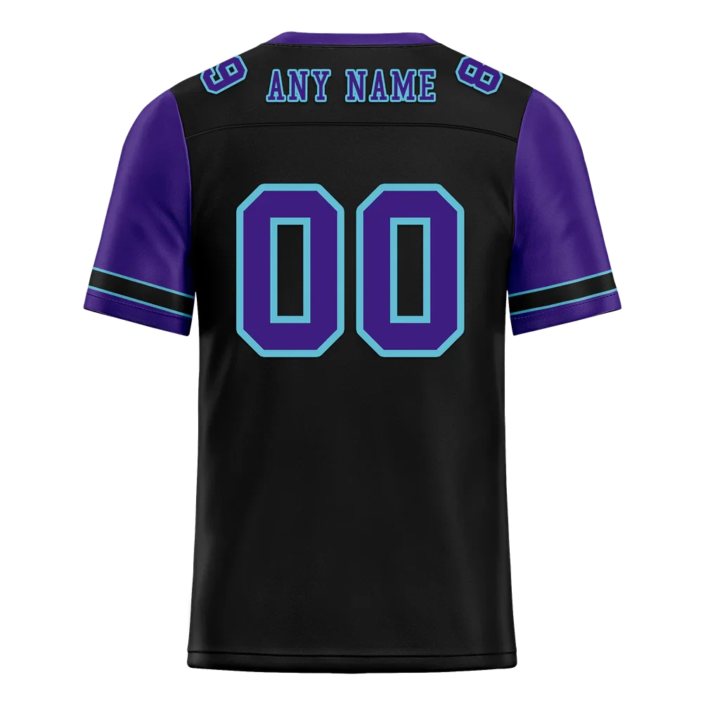 Custom Black Purple Two Tone Purple Personalized Authentic Football Jersey FBJ02-bc0f099 - Coolcustomize
