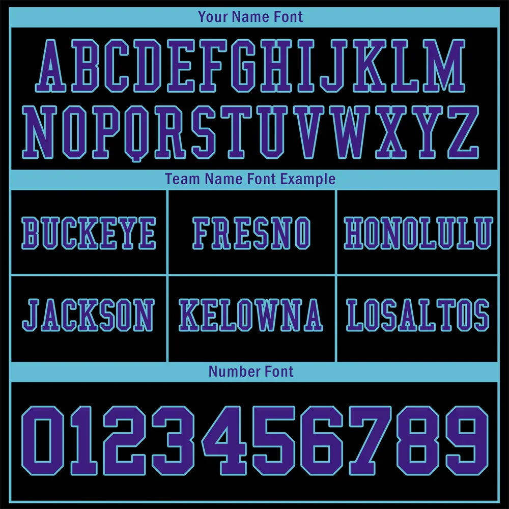 Custom Black Purple Two Tone Purple Personalized Authentic Football Jersey FBJ02-bc0f099 - Coolcustomize