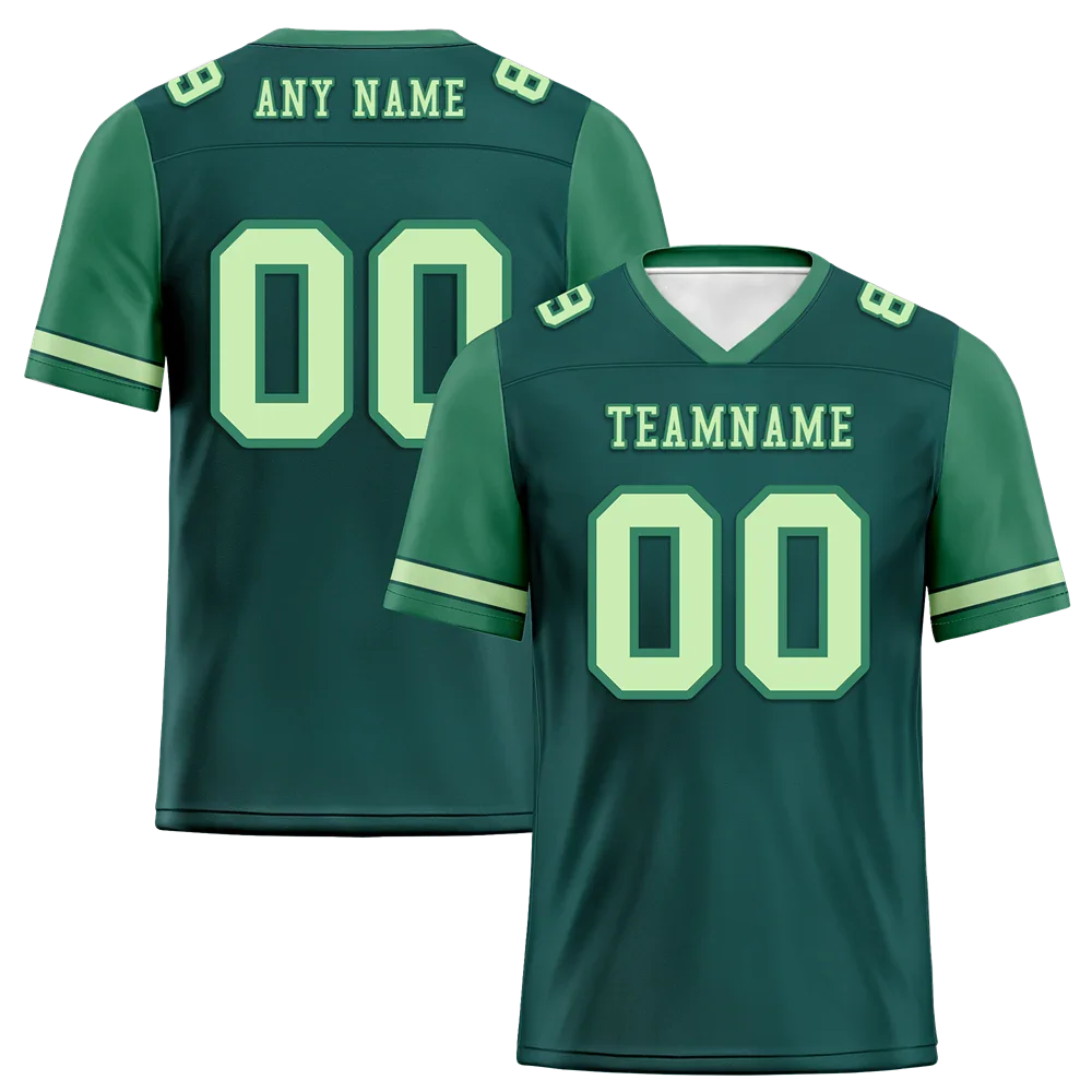 Custom Green Two Tone Pink Personalized Authentic Football Jersey FBJ02-bc0fa0b - Coolcustomize