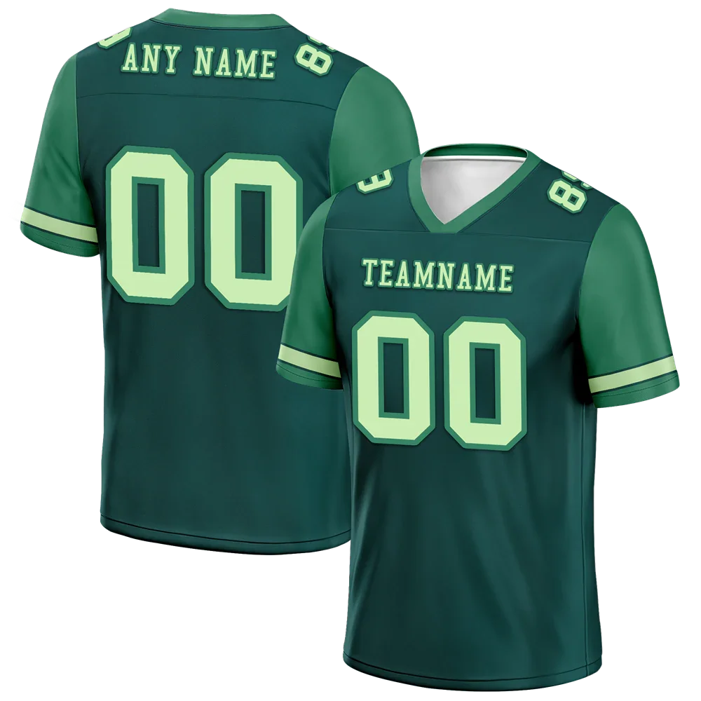 Custom Green Two Tone Pink Personalized Authentic Football Jersey FBJ02-bc0fa0b - Coolcustomize