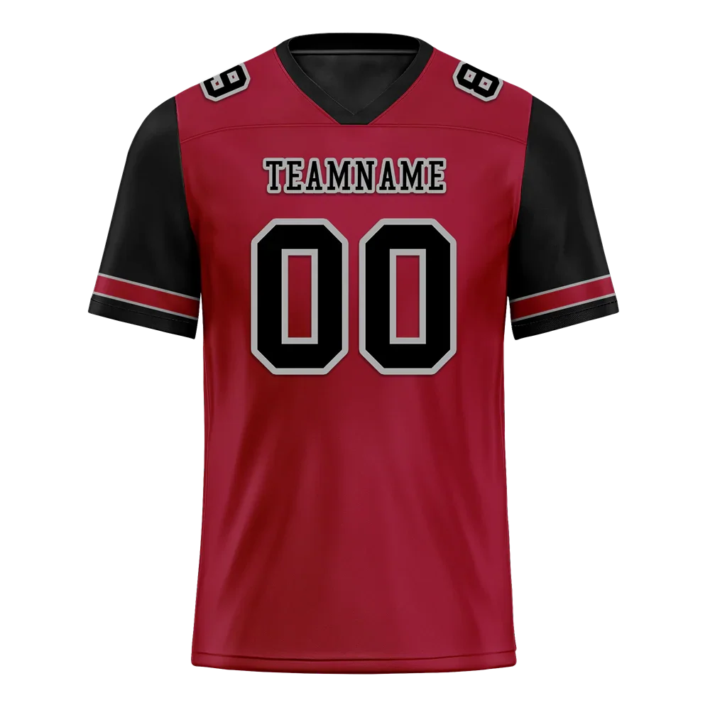 Custom Brown Black Two Tone Black Personalized Authentic Football Jersey FBJ02-bc0fa0d - Coolcustomize