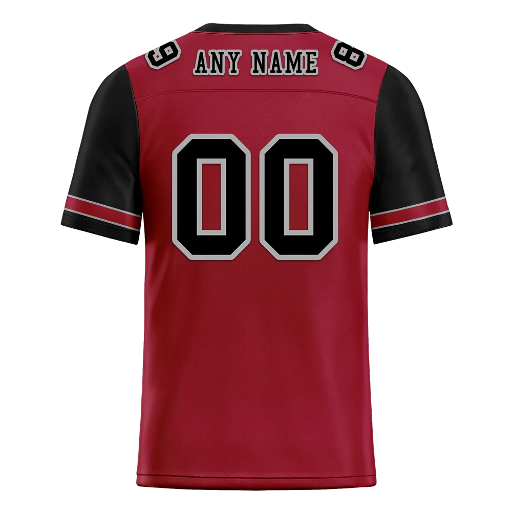Custom Brown Black Two Tone Black Personalized Authentic Football Jersey FBJ02-bc0fa0d - Coolcustomize