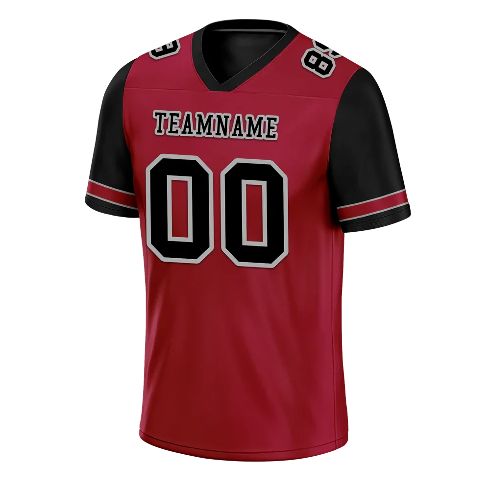 Custom Brown Black Two Tone Black Personalized Authentic Football Jersey FBJ02-bc0fa0d - Coolcustomize