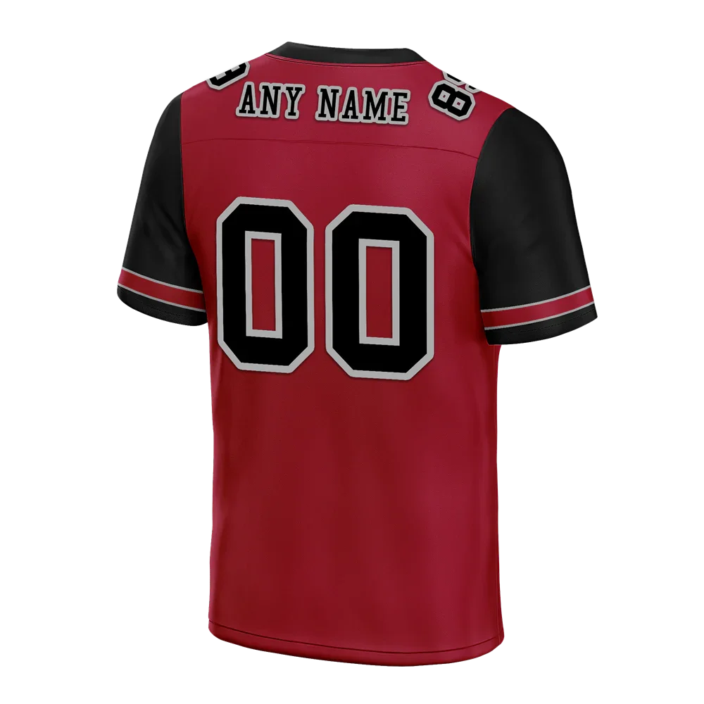 Custom Brown Black Two Tone Black Personalized Authentic Football Jersey FBJ02-bc0fa0d - Coolcustomize