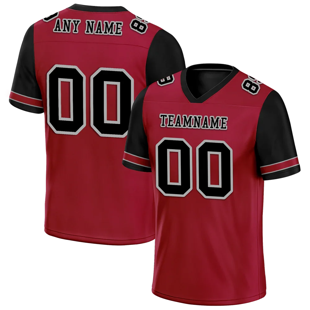 Custom Brown Black Two Tone Black Personalized Authentic Football Jersey FBJ02-bc0fa0d - Coolcustomize