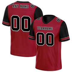 Custom Brown Black Two Tone Black Personalized Authentic Football Jersey FBJ02-bc0fa0d